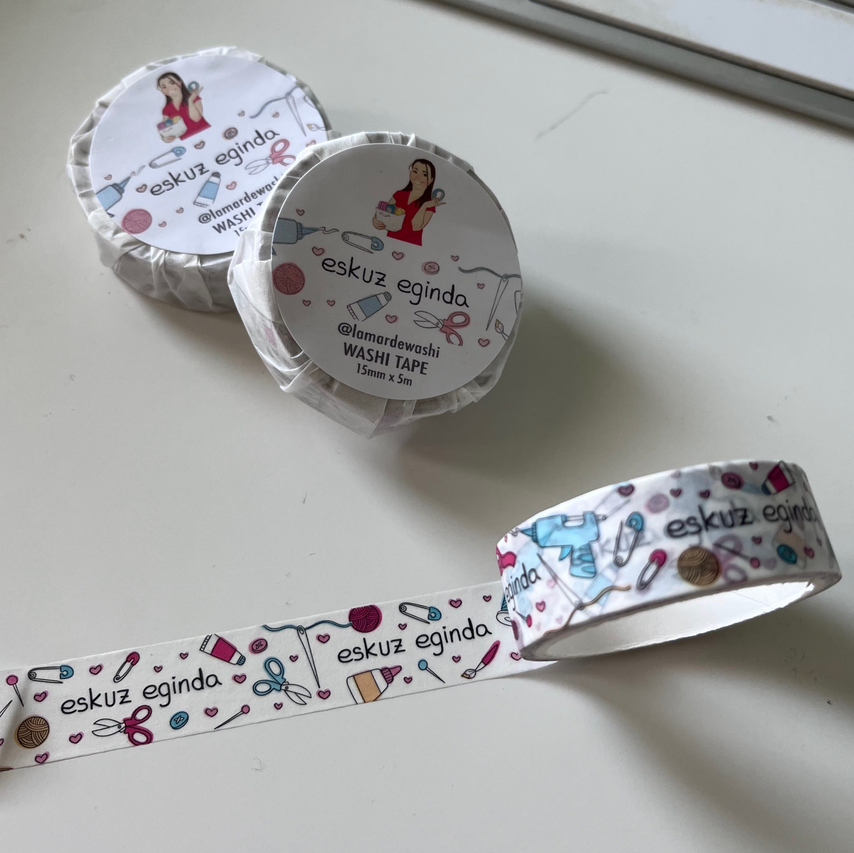 Washi tape eskuz eginda